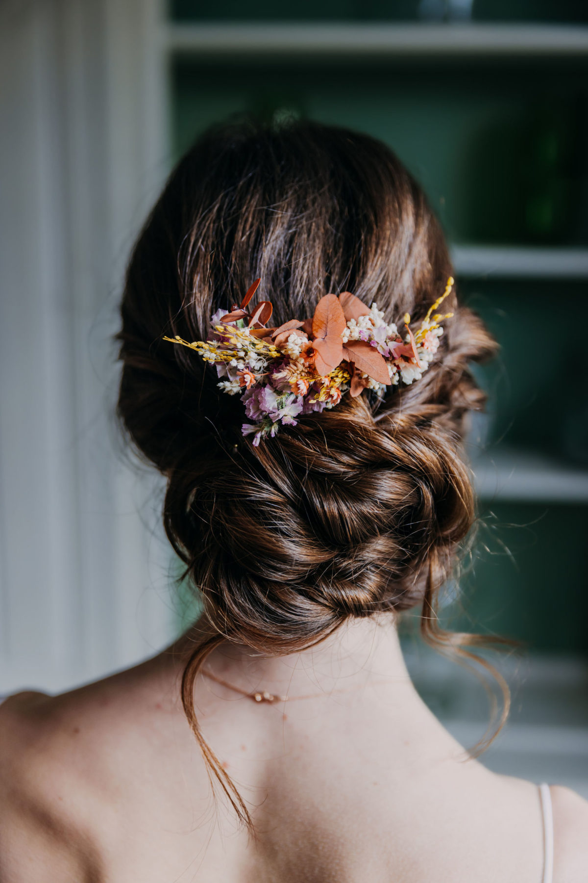 Mariage quel accessoire en fleurs sechees pour votre coiffure de mariee Luse Fleurs